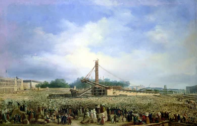 Erecting the Obelisk from Luxor in the Place de la Concorde